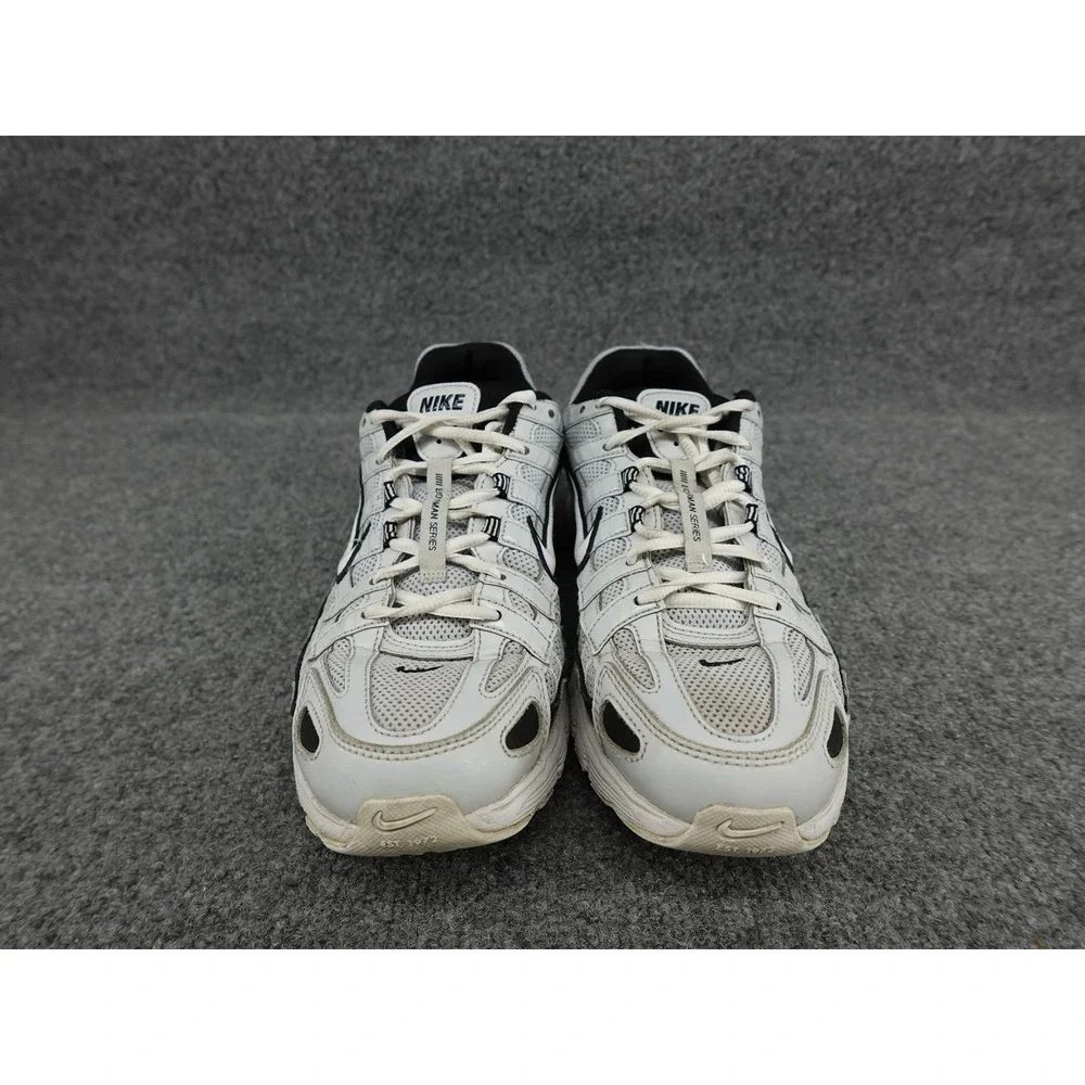 Nike P-6000 Running Shoes Mens 10.5 Silver Black Y2K Retro Mesh‎ CD6404-006